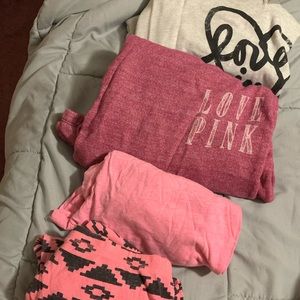 PINK sweatpants lot (Large)
